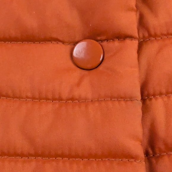 Roper Puffer Vest Size XL 14 Youth Orange Brown Lining - Picture 14 of 16